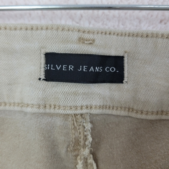 Silver Jeans Tan Suki Curvy‎ Mid Rise Skinny Denim Jeans  Sz 34x29 Plus Size NEW - Picture 10 of 12